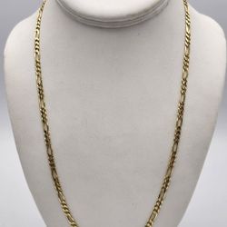 14kt 12.1G Yellow Gold Figaro Link Chain 21"