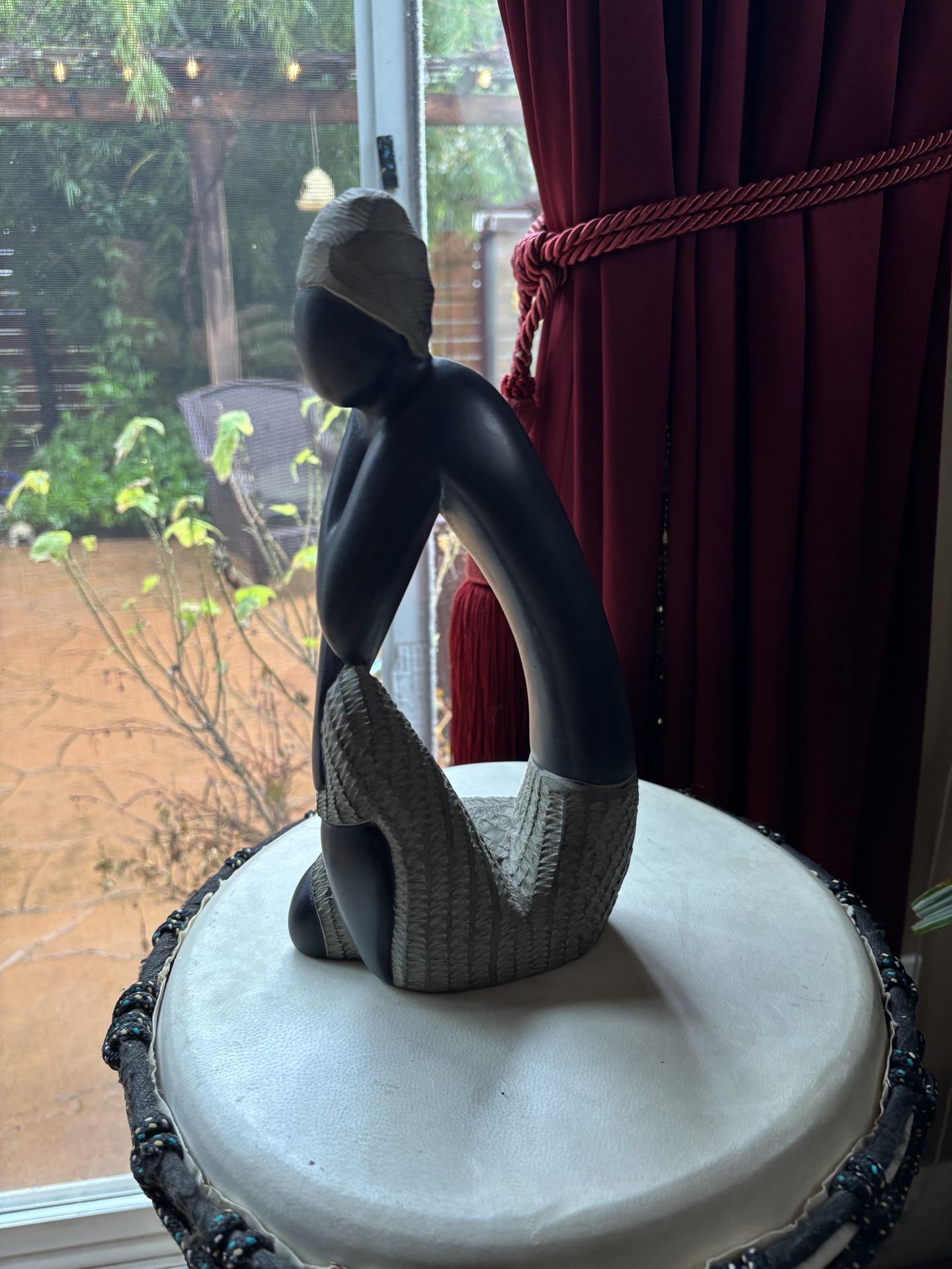 Haitian Stone Art Piece. Hand Crafted.
