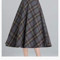 High Waist , A Line Long Skirt 