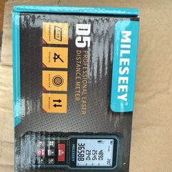Laser Measure D5 Device, MiLESEEY Digital Laser Tape Measure with Upgrade Electronic Angle Sensor, 2mm Accuracy, Area Measurement,Volume and Pythag