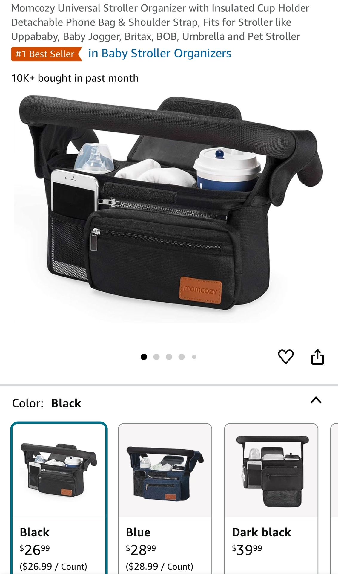 Stroller Organizer Attachment 