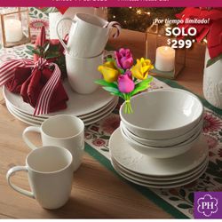 VAJILLA WILDFLOWER DE 16 PZAS DE PRINCESS HOUSE 🌼🌼🌼