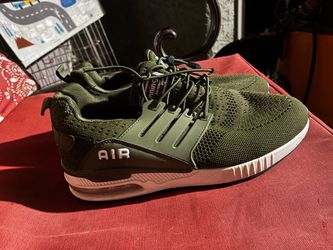 AIR Knit Sneakers Olive Green Shoes Women’s