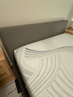 Queen bed frame + mattress