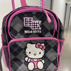 Hello Kitty Rolling Backpack