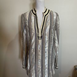 Tory Burch Embroidered Tunic 8 NWT