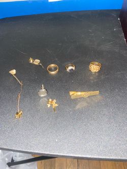 Watch box with a couple rings