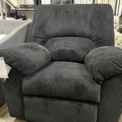 Cordoroy Rocker Recliner - Dark Navy