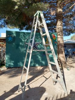 Ladder ( 8 feet tall ) metal folds