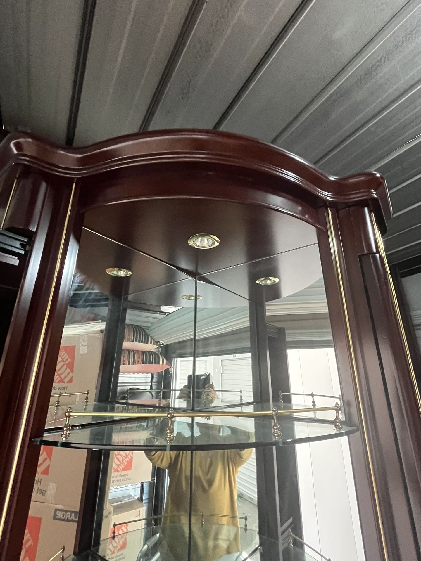 Mahogany Corner Wine Cabinet