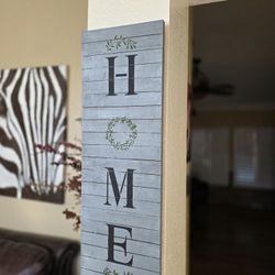 Decorative Display Wood Sign. 32" Tall & 12" Wide. 