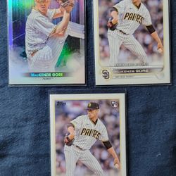 2022 Topps Update Baseball #SMLB-90 MACKENZIE GORE RC Stars Of MLB + US294 Rookie Debut Lot 