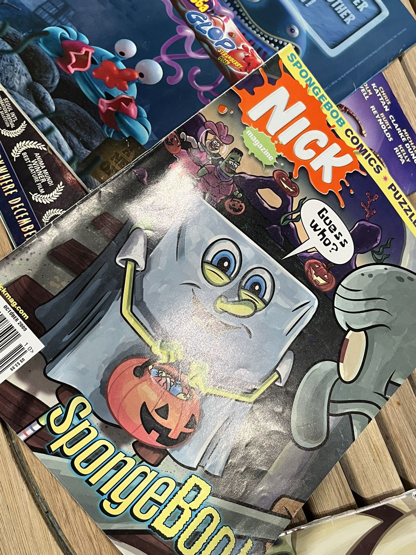 Nickelodeon Nick Magazine OCTOBER 2009 Halloween Issue SPONGEBOO SpongeBob
