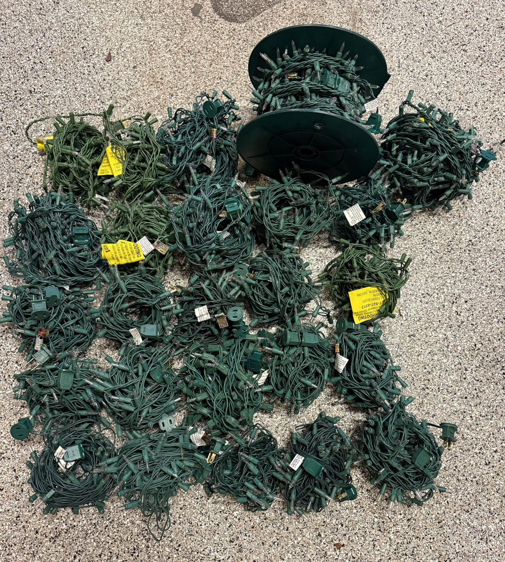 30 Strings + Spool White/Clear Small Christmas Lights