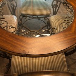 Round Glass Table 