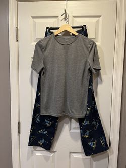 Sonoma Kids Navy and Gray Pajama Set, Size: XL