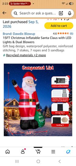 15 ft Santa NEW