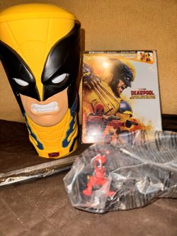 Dead Pool And Wolverine 4k SteelBook AMC Wolverine Cup Bundle New