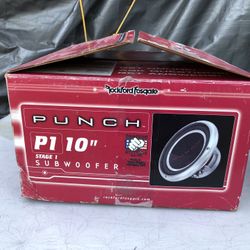 10 Inch P1 Rockford Fosgate 150 Watts 300 Watts Maximum Power Subwoofer New Old School 