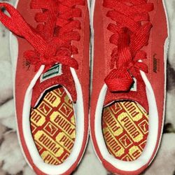 Puma Red Suede Size 8.5