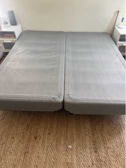King Box Spring & Metal Bed Frame