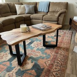 Coffee table -live edge maple