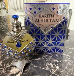New in Box Khadlaj Hareem Al Sultan Blue Concentrated Perfume Oil Unisex 1.18 Ounce See Description.