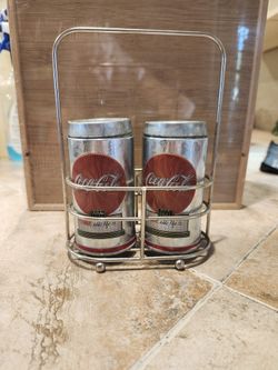Vintage Coke A Cola Salt n Pepper Shakers