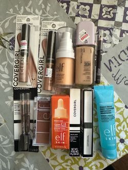 Lightly use and new makeup bundle- Covergirl, elf, maybelline