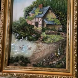 Gorgeous Vintage 3 D Wall Art 8 X 10 