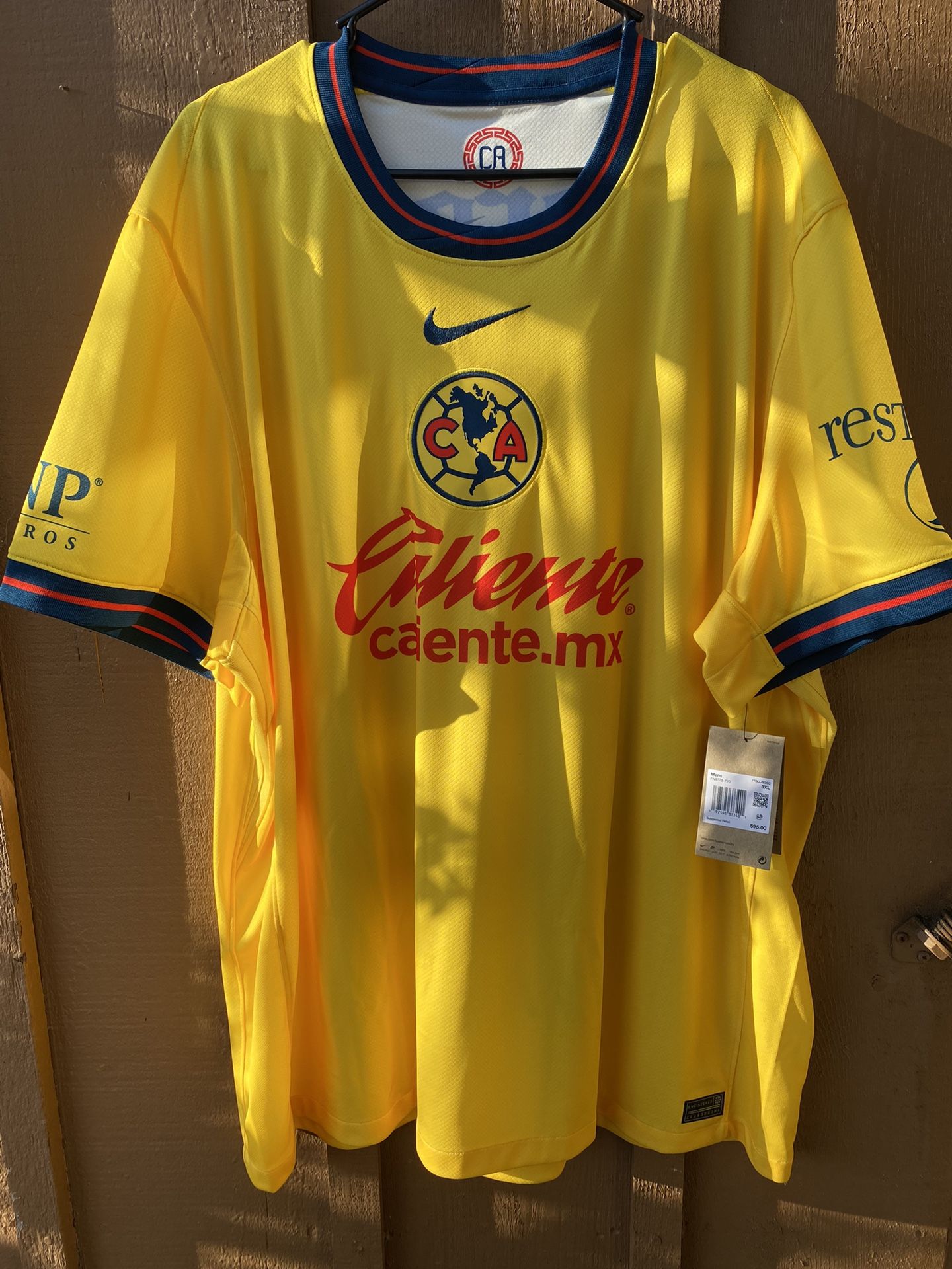 🔥🔥NIKE CLUB AMERICA HENRY SOCCER JERSEY SIZE 3XL 🔥🔥🥵 PURCHASED ON TUDN FAN SHOP (PROOF OF PURCHASE IN PHOTOS🧼