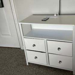 White LED light night Stand w/remote