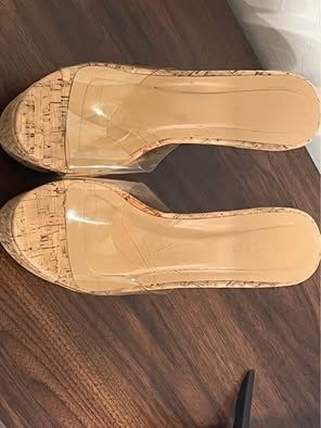 Tan Woman wedges