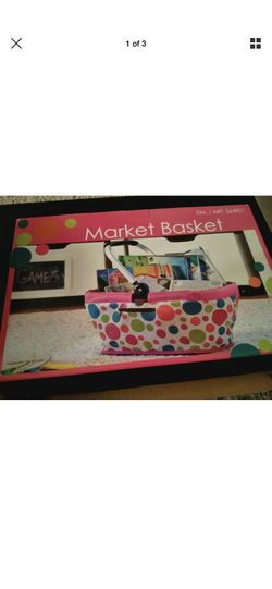 MARKET STORAGE UTILITY GARDEN BEACH PICNIC TOTE BASKET.