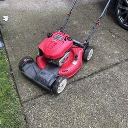 Troy-Bilt push mower with a 6.75 HP engine