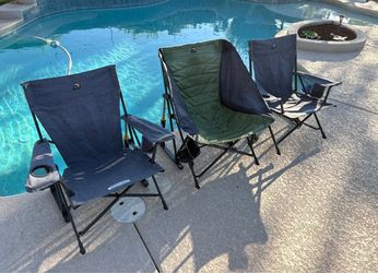 Set of 3 GCI Outdoor Folding Rocking Camping Chairs – Puff Rocker & Comfort Pro Rocker