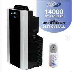 Whynter Portable Air Conditioner Cools 500 Sq. Ft. with Dehumidifier, Remote, and Filter in Black