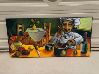 Colorful Chef Painting By Rafuse