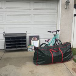 20 Inch Bike, Christmas Tree, Shoe Shelf