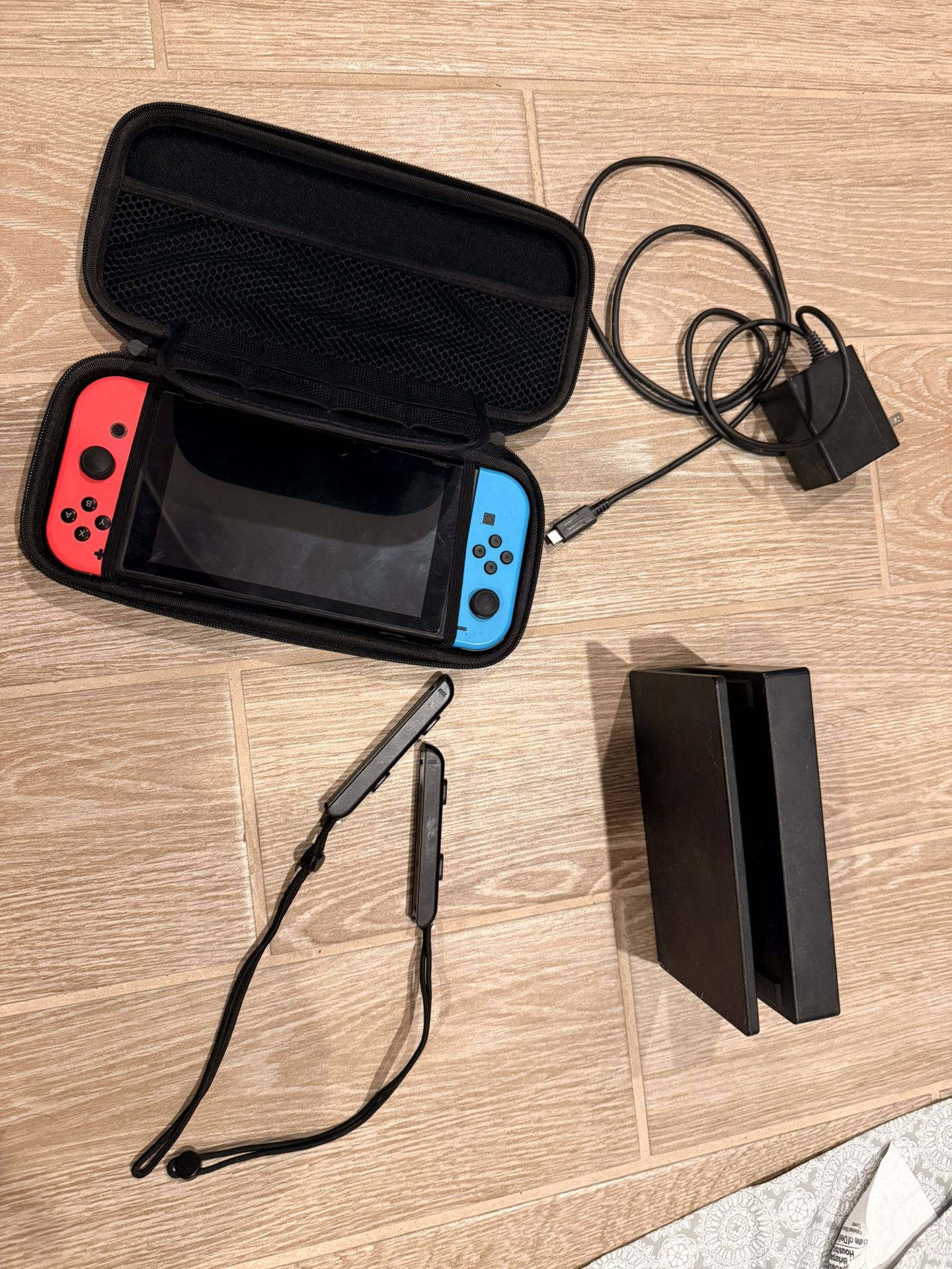 Launch Day Nintendo Switch V1 (XAW7 Unpatched) – Neon Red/Blue Joy