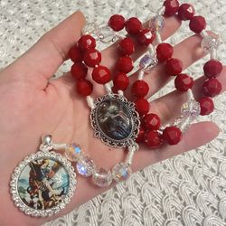st. michael the archangel red chaplet
