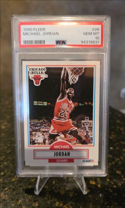 MICHAEL JORDAN PSA 10, 1990 FLEER