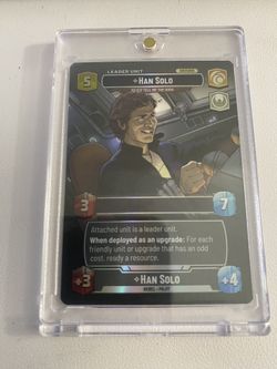 Star Wars Showcase Unlimited Han Solo Jump To Lightspeed Card Rare