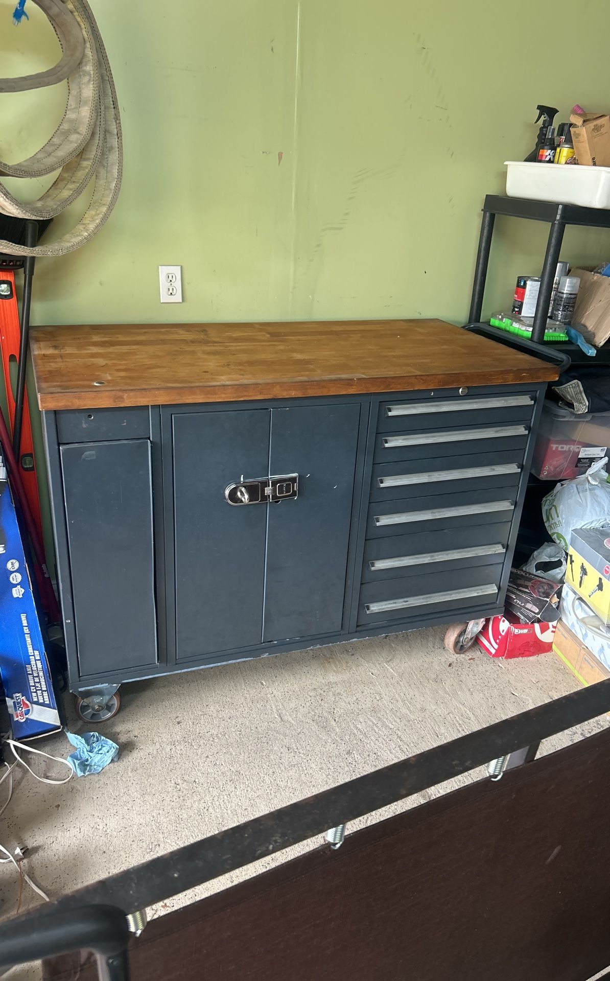 Tool Box With Folding Vise