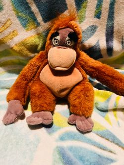 Vintage Disney King Louie Jungle Book 9" Plush