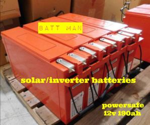 POWERSAFE 12V 190Ah solar/inverter batteries