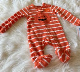 New! Just One You by Carter's Pumpkin PJ *NB