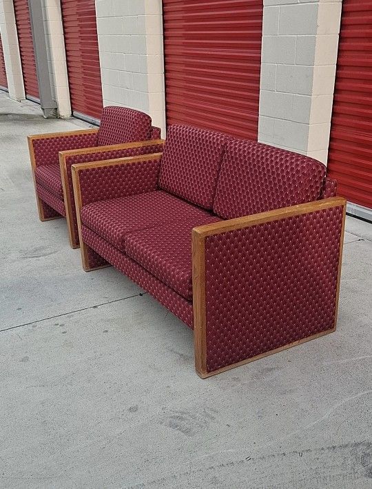 Sofa, interior and exterior. Armchair