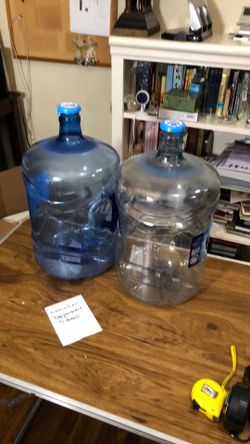 2 Water  Bottles 5 Gallon Capacity As Shown 