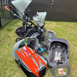 Double Stroller Uppababy vista And Extras 